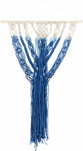Dancalan Cream & Blue Macrame Wall Art - Clearance