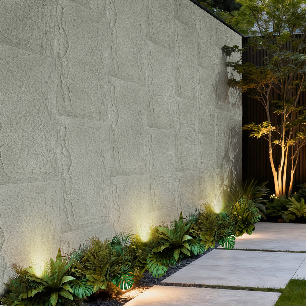 3D Faux Stone Wall Panels - 8 PCS PU Wainscoting Panel