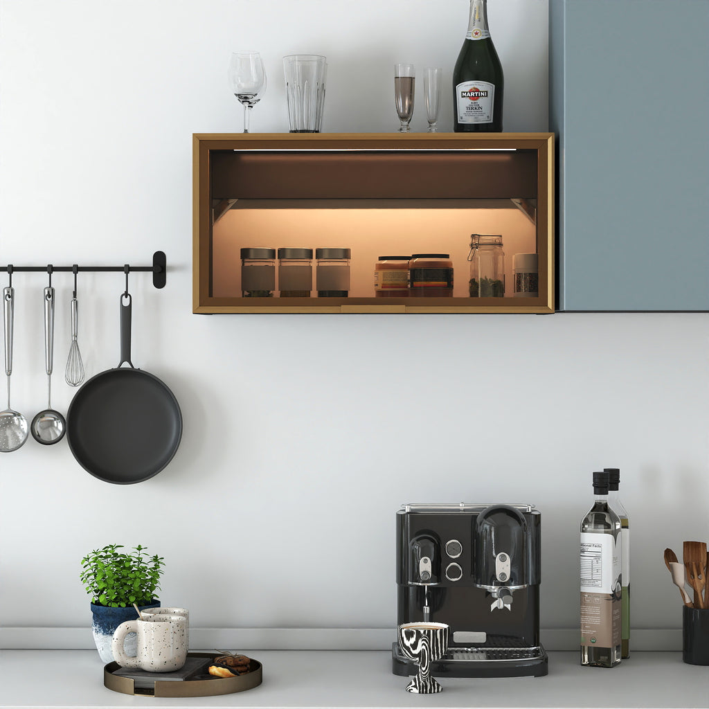 Large-Capacity Spice Rack Wall Mounted Storage Cabinet