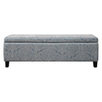 Indoor Jacquard Storage Ottoman Bench