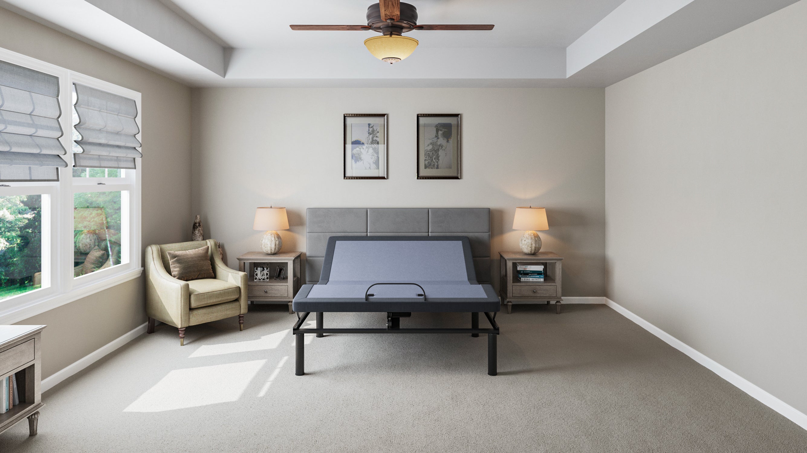BT2000 King Adjustable Bed Base With Full-Range Positions Adjustment