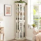 Lighted Corner Curio Cabinet