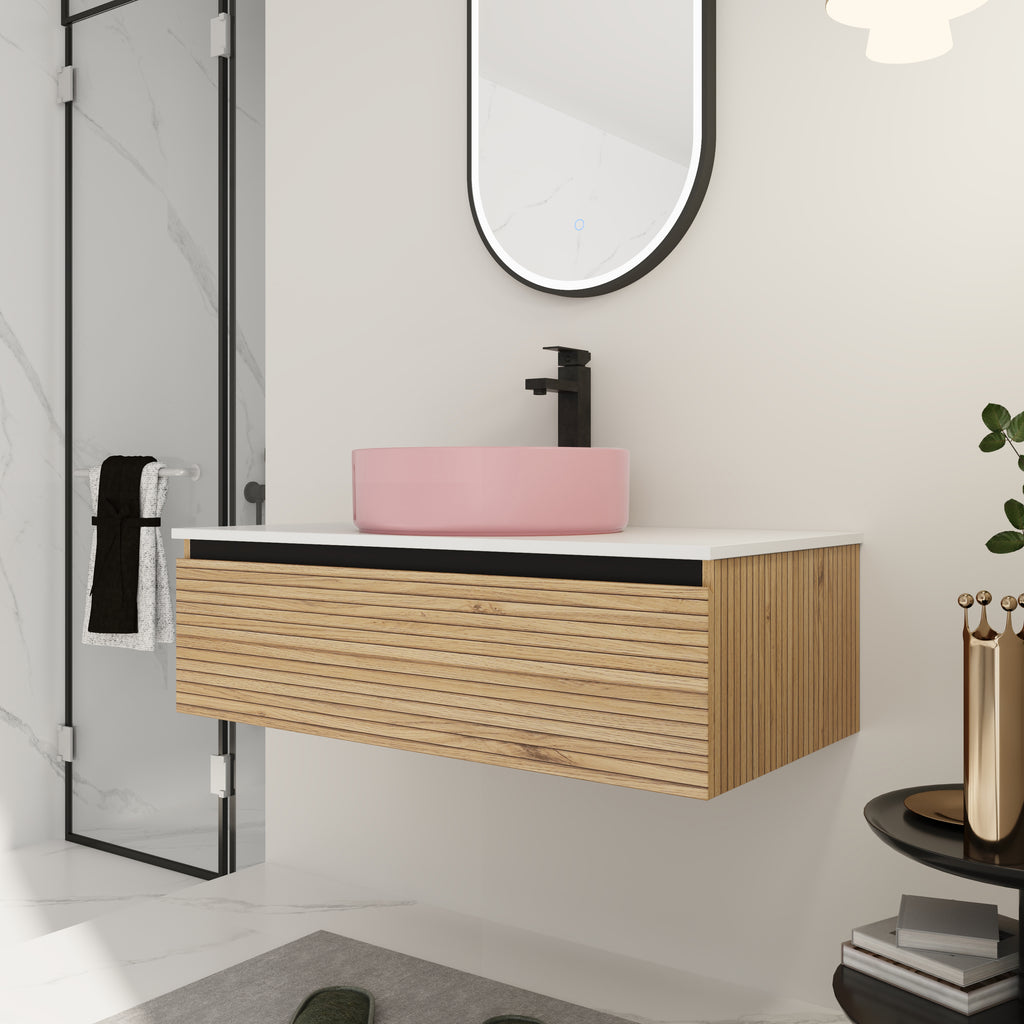 36'' Wall-Mounted Bathroom Vanity
