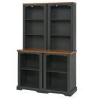 On-Trend Two-Piece Elegant Freestanding Tall Cabinet