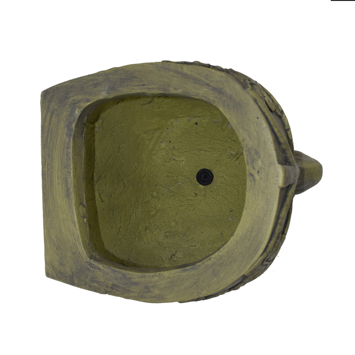 MGO Garden Urn Planter Antique Green Outdoor Patio Flower Pot Cast Stone 14.25"
