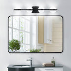 30" Black Minimalist LED Bathroom Vanity Light