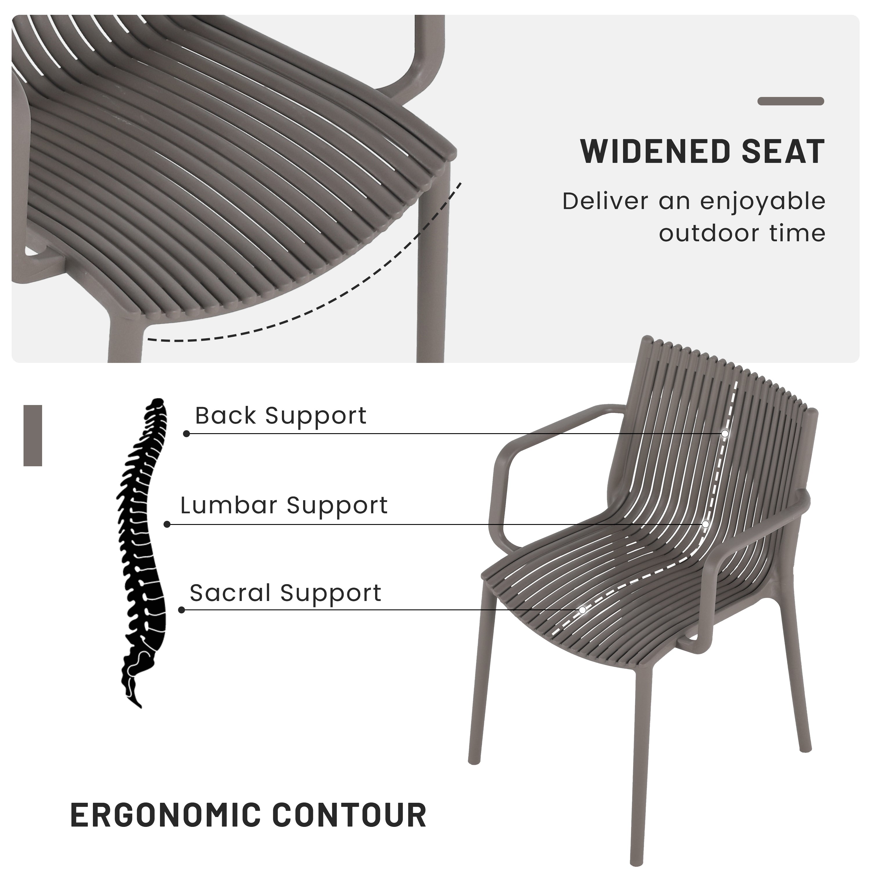 Summer 4pcs Warm Patio Furniture Set