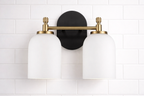 Vortex Traditional Style Two Lights Vanity Over Bathroom Mirror Wall Sconce