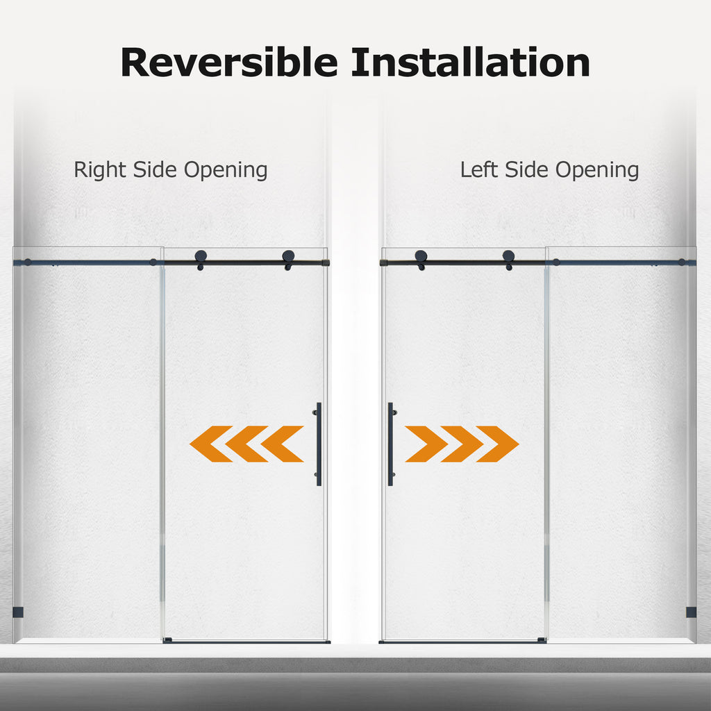 Frameless Single Sliding Shower Doors