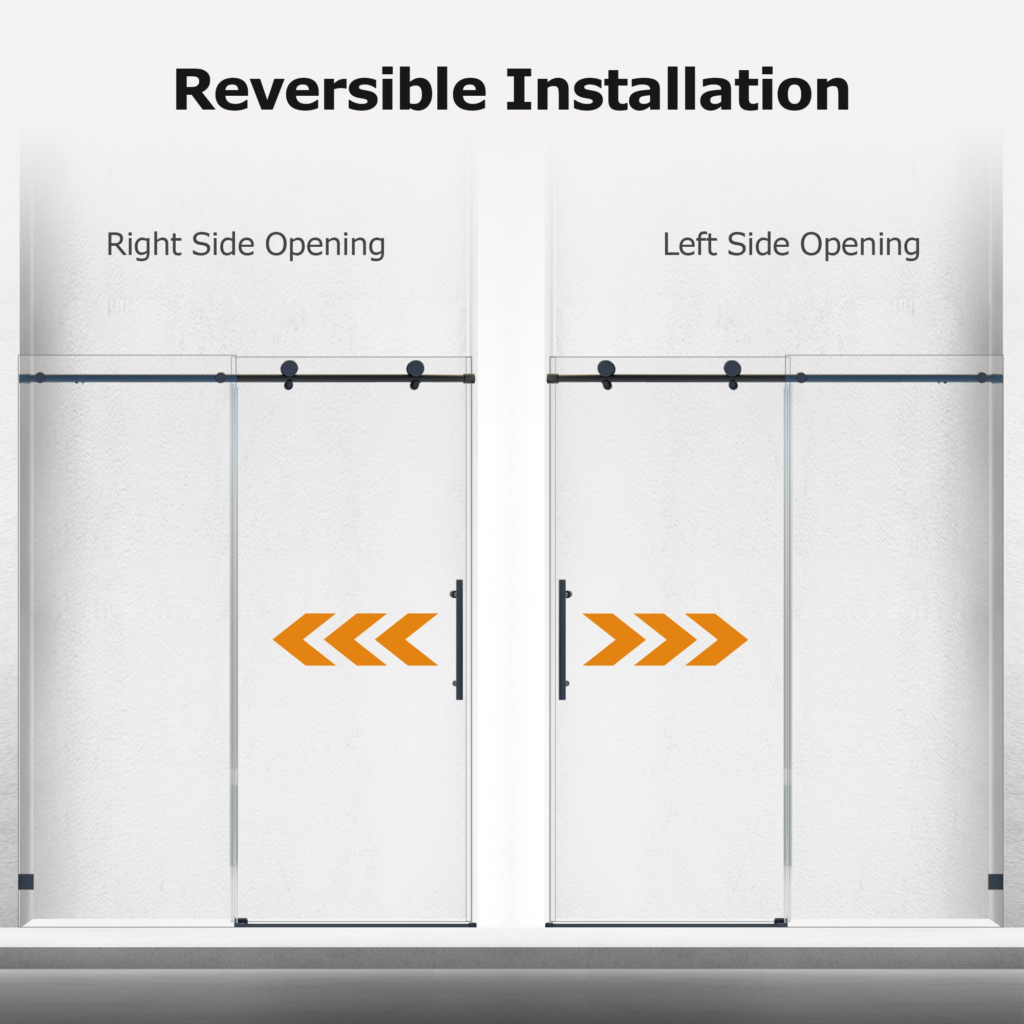 Frameless Single Sliding Shower Doors