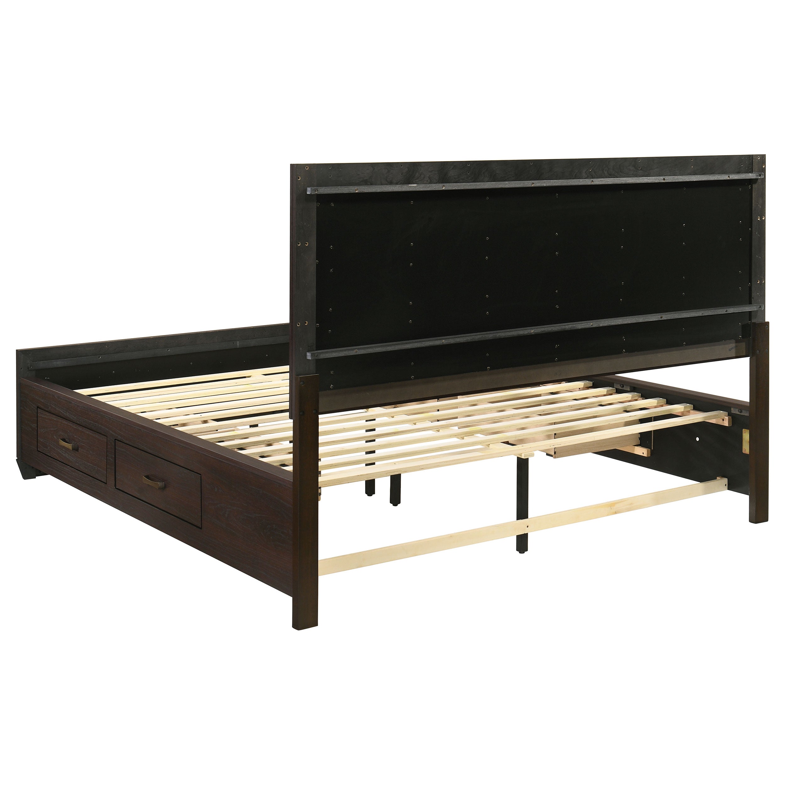 Holmgren Dark Cocoa California King Storage Panel Bed