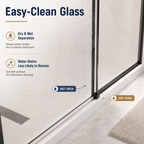 60" W x 73" H Soft Closing Sliding Frameless Shower Door