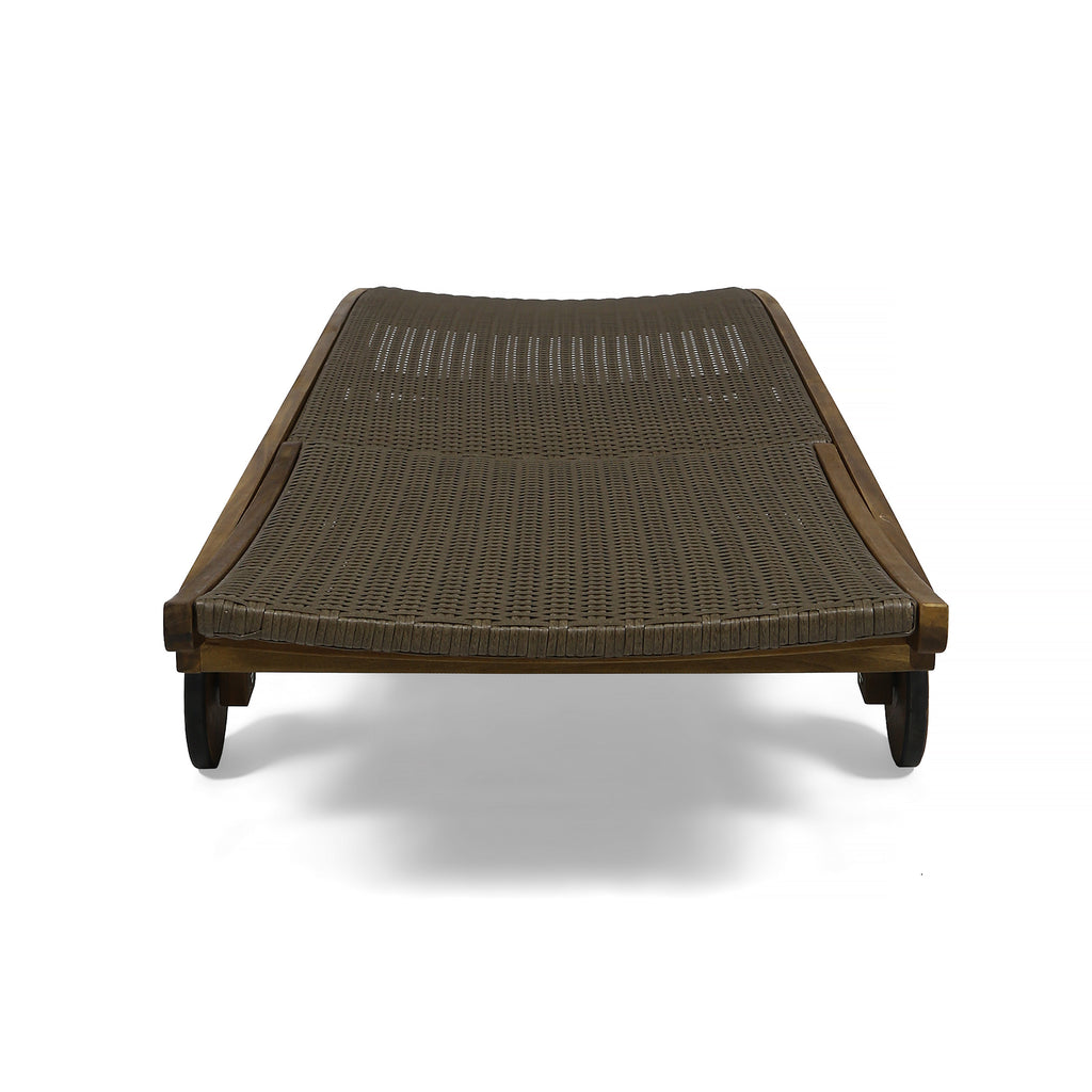 Banzai Chaise Lounge With Pull-Out Tray Set Of 2