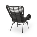 Tapscott Wicker Patio Chair with Cushions (Set of 2)