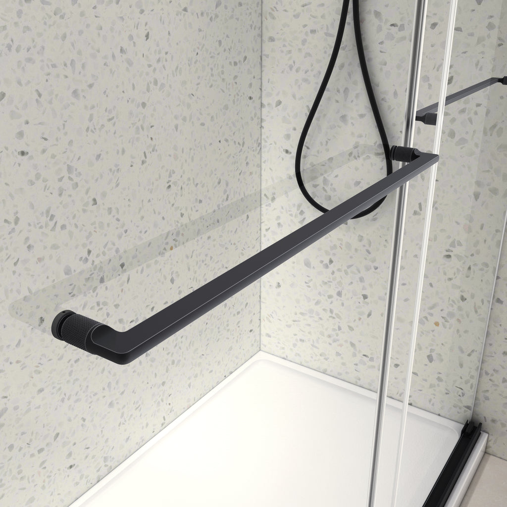 5476 Inch North American Frameless Double Sliding Matte Shower Door