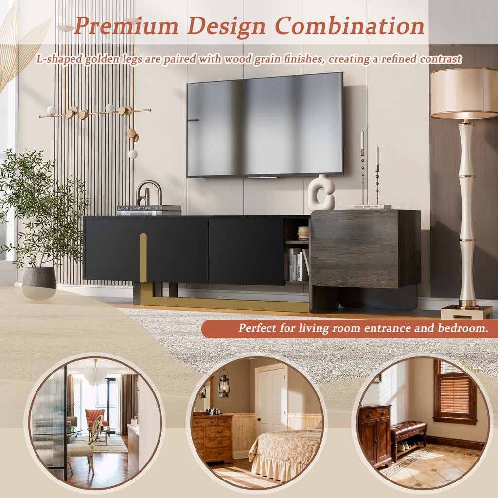 Vibe Haus 66.7'' Light Luxury TV Stand