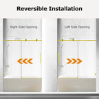 Frameless Single Sliding Soft-Close Shower Doors