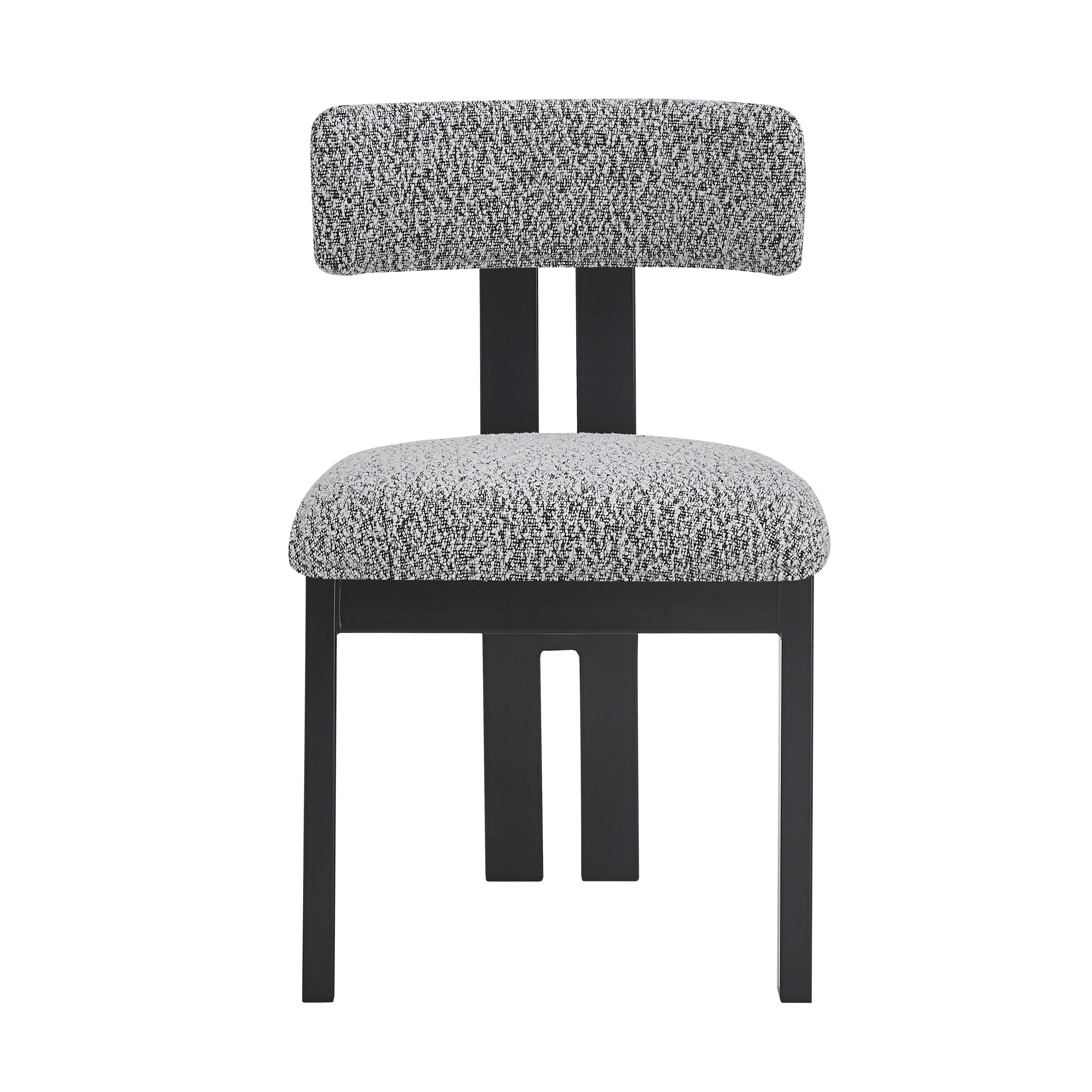 Upholstered Armless Dining Chairs With Metal Legs (Set of 2)