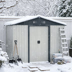 8ft x 4ft Outdoor Metal Storage Shed