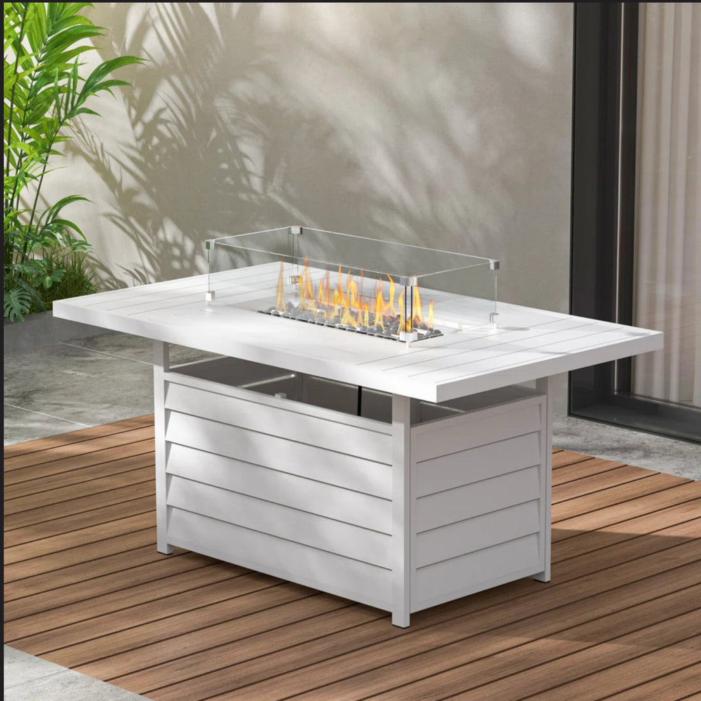 54.3 Inches Outdoor Patio Fire Pit Table