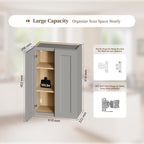 Gray Shaker Solid Wood Wall Cabinet