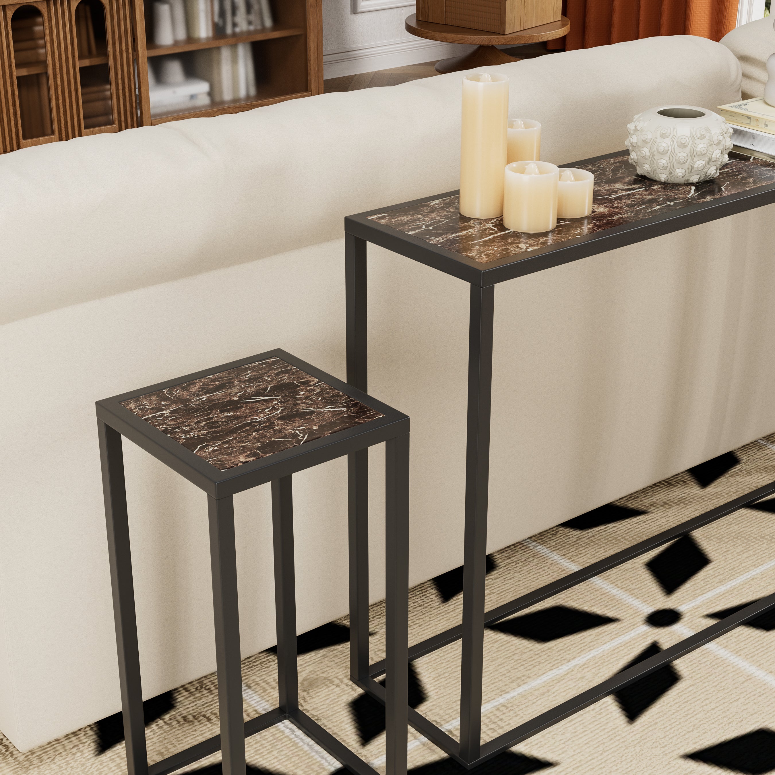 3-Piece Set of Narrow Tables