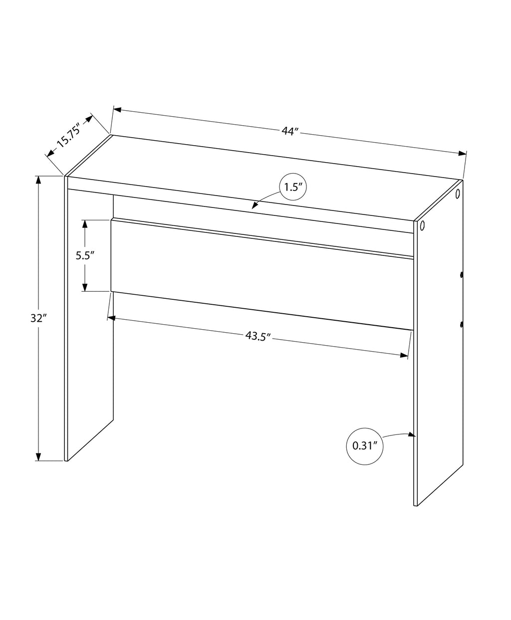 Glossy Accent Table