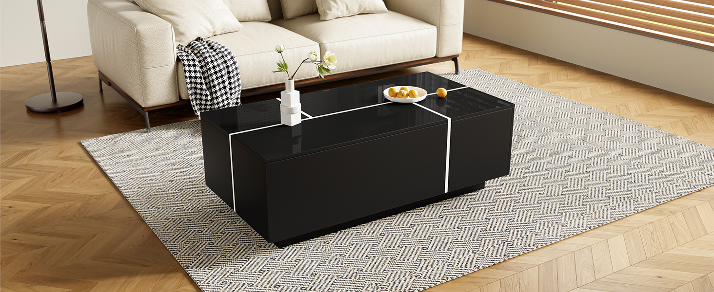 U-Can 47.2''-72.7'' Extendable Coffee Table