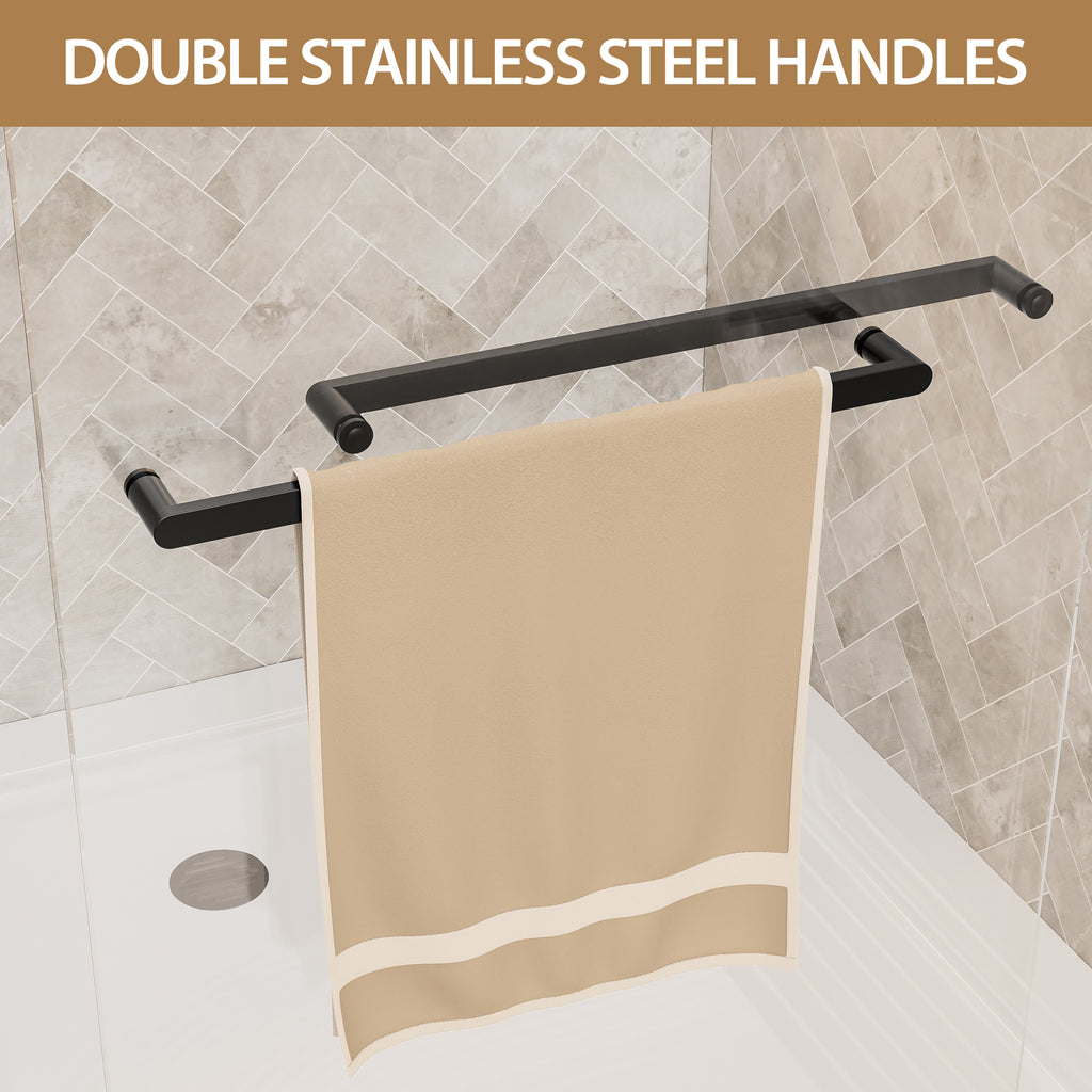 56"-60" W x 72" H Matte Shower Doors