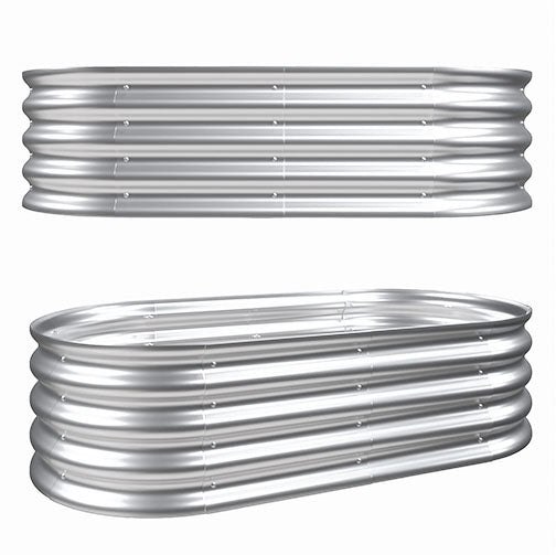 2-Piece 4x2x1ft Raised Garden Bed Kit