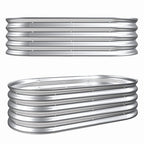 2-Piece 4x2x1ft Raised Garden Bed Kit
