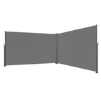 Retractable Side Awning 71''x 236'' Aluminum