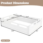 Full Size Platform Bed with Full-length Guardrails