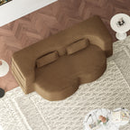 Modern Floor Sofa with 2 Pillows