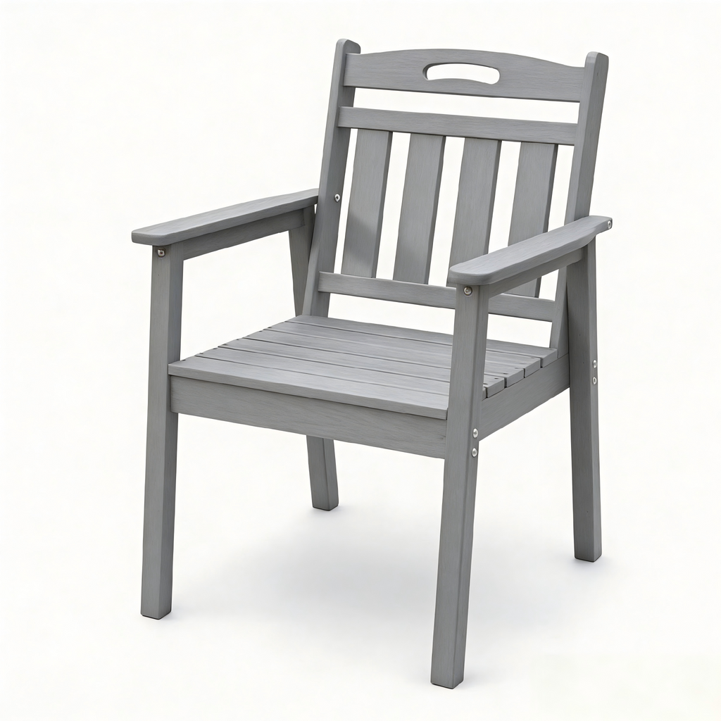 HDPE Outdoor Terrace Dining Chair Set
