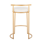 Round 26" Contemporary Fixed-Height Counter Stool