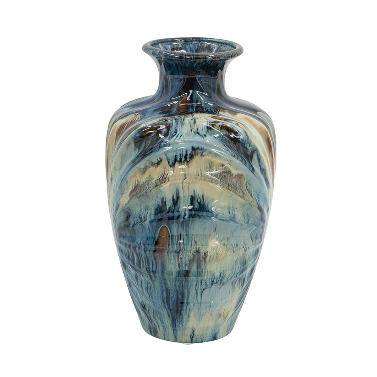 D8.7x15.5" Ceramic Decorative Vase