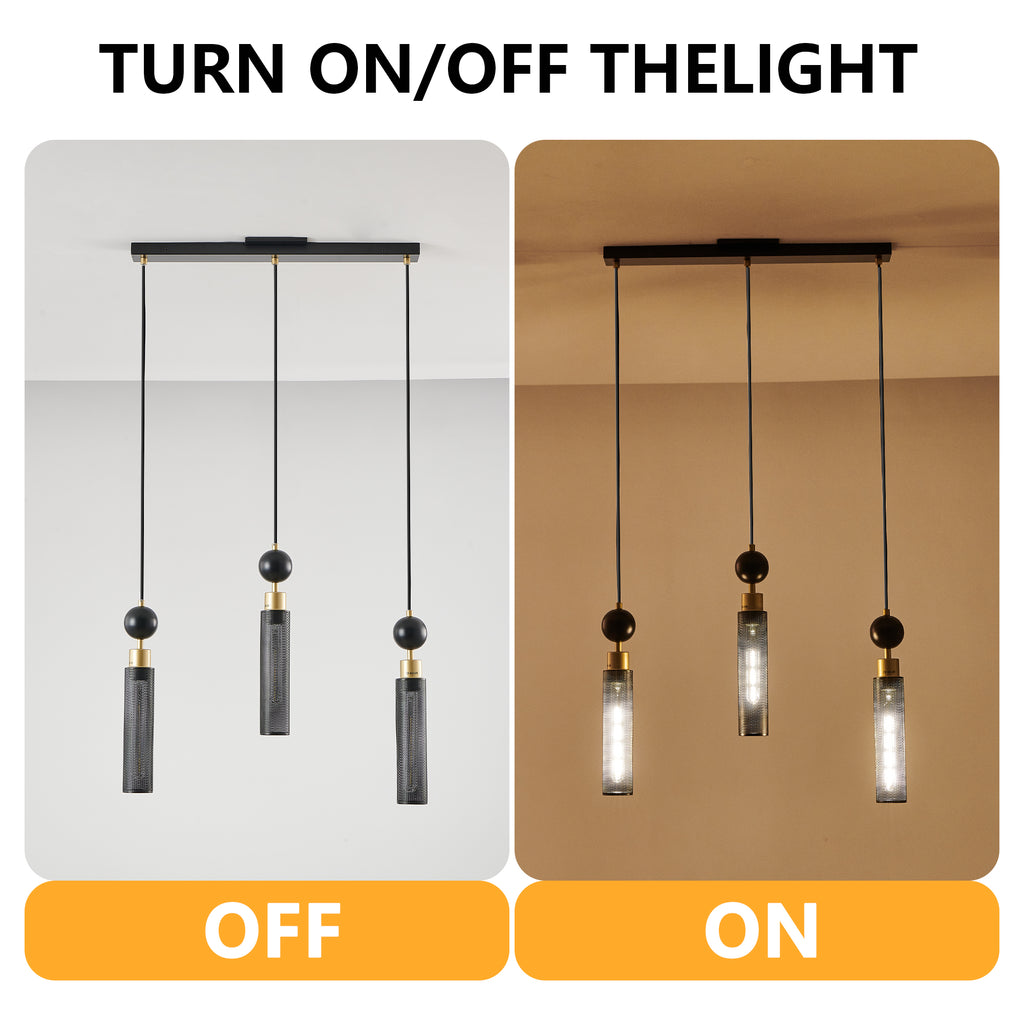 Modern 3-Light Pendant Chandelier
