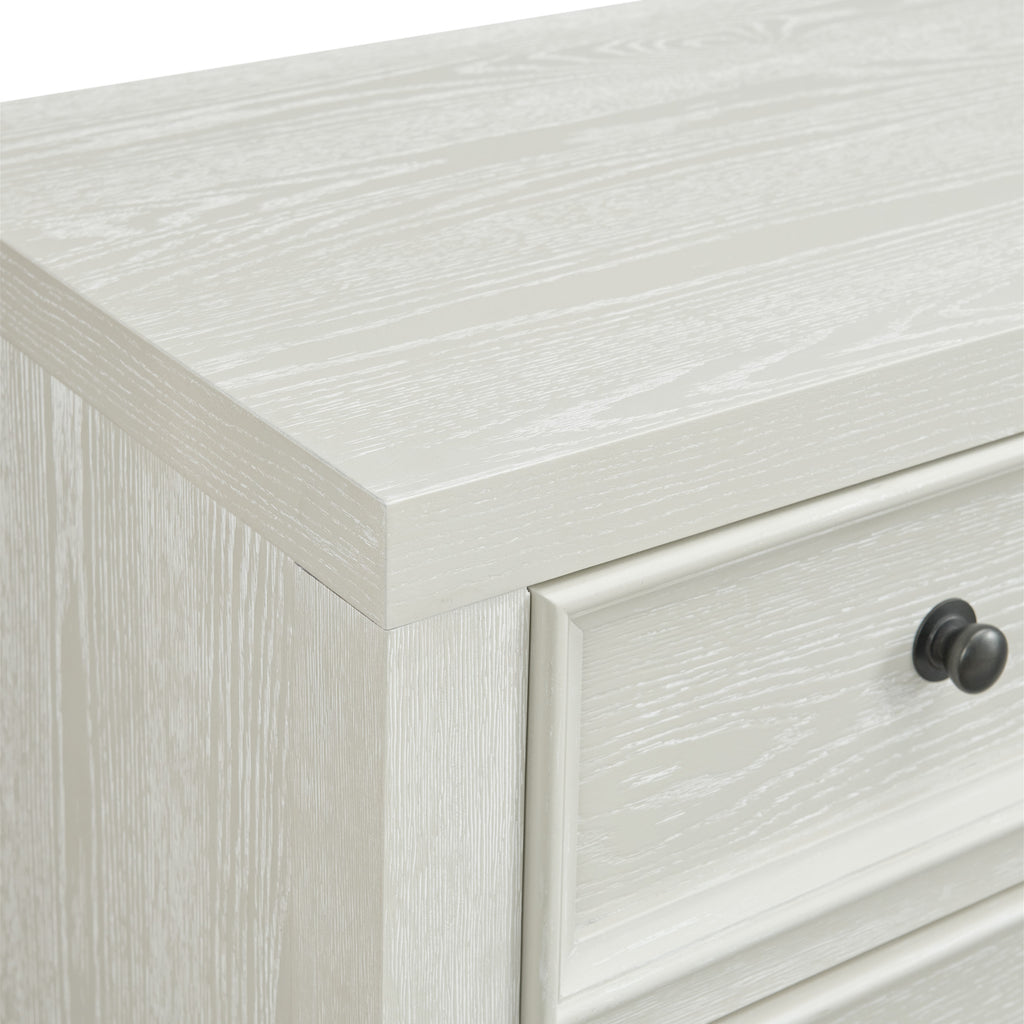 Gypsum Whitewash 8-Drawer Dresser