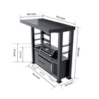 94-Inch Deluxe Stainless Steel Gas Outdoor Kitchen Barbecue Grill