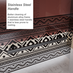 32" W x 55" H Shower Door with Bohemian Pattern