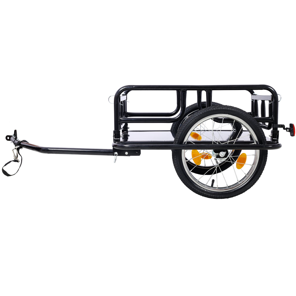 Foldable Bike Cargo Trailer with Universal Bike Hitch