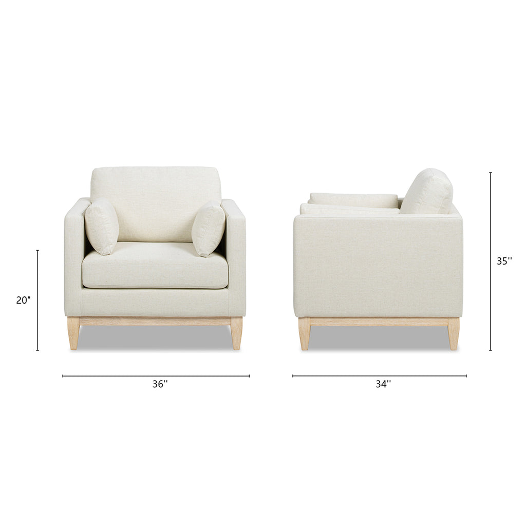 Knox 36" Modern Farmhouse Arm Chair