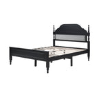 Elegant Bedroom Centerpiece Queen Bed with Padded Headboard Insert