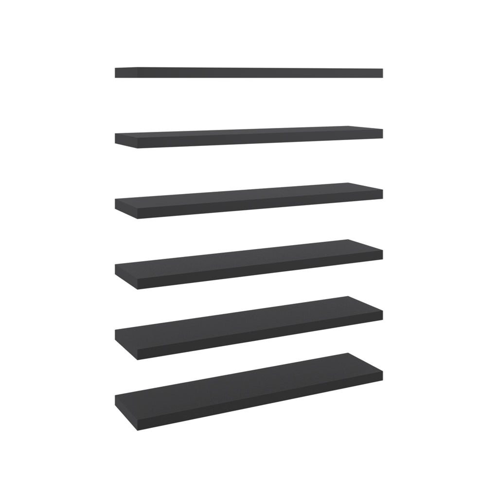 24-Inch Floating Wall Shelf, Wenge, Particle Board