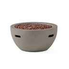 27" Bowl Shaped MGO 40,000 BTU Propane Fire Pit, Light
