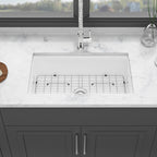 32"x19"x10" Undermount Single Bowl Porcelain Fireclay Kitchen Sink