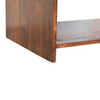 Solid Wood Aspen Slim Coffee Table, 4 Drawers, 1 Open Slot