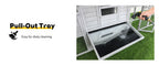 141" Gray Large Wooden Chicken Coop