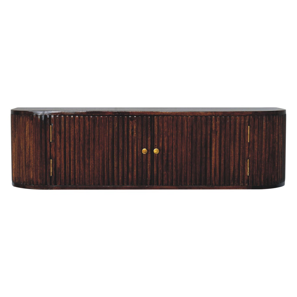 Solid Wood Chunky Chestnut Floating Bedside